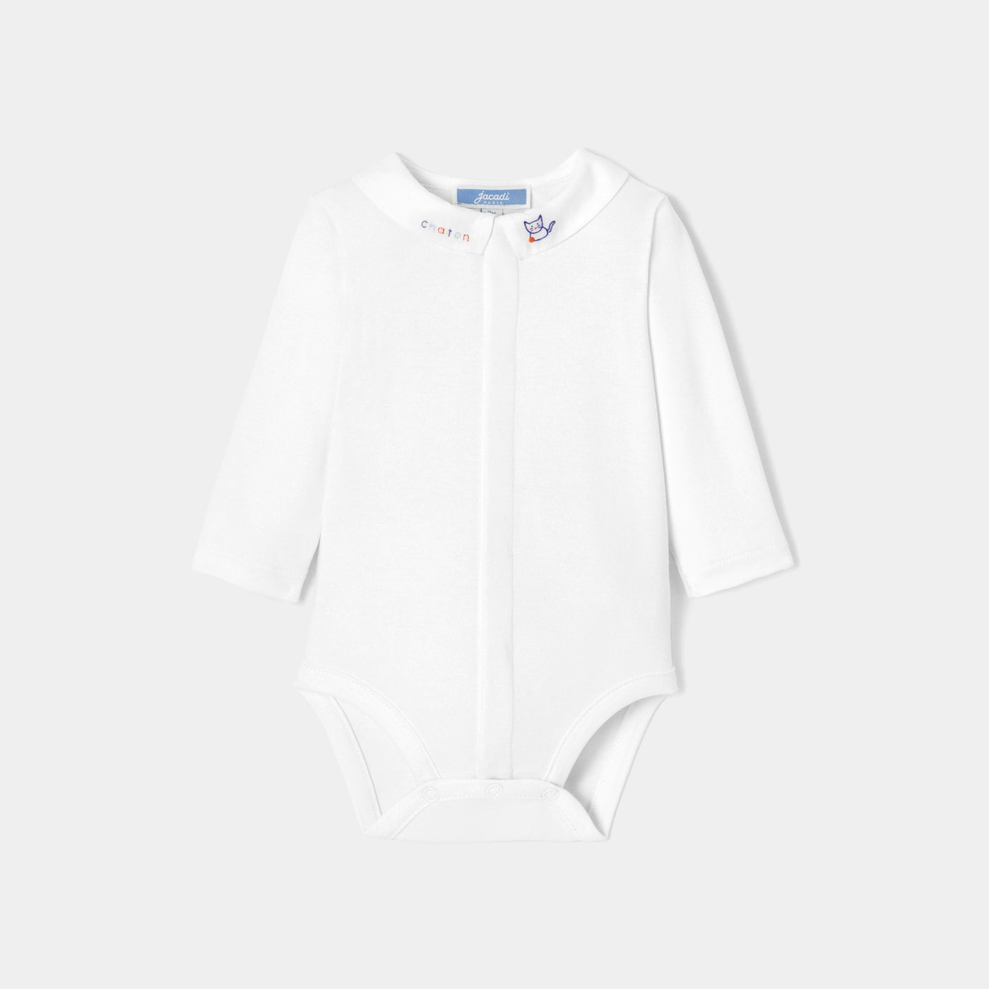 1 QTY / BLANC JACADI PAP BODY DE DESSUS CHATON