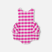 855 QTY / ROSE/BLANC PAP COMBINAISON/ BLOOMER CARLOTTA