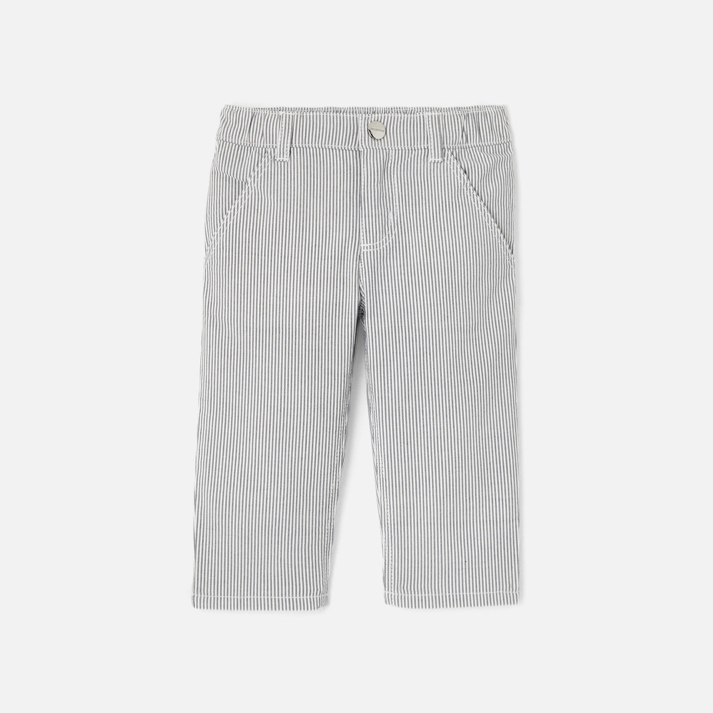 0 QTY / BLANC/GRIS PAP PANTALON CIKOLA