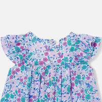 1 QTY / BLANC/MULTICO PAP TUNIQUE / BLOUSE CHOUPINETTE