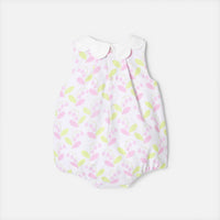 1 QTY / BLANC/MULTICO PAP COMBINAISON/ BLOOMER CAMELIE
