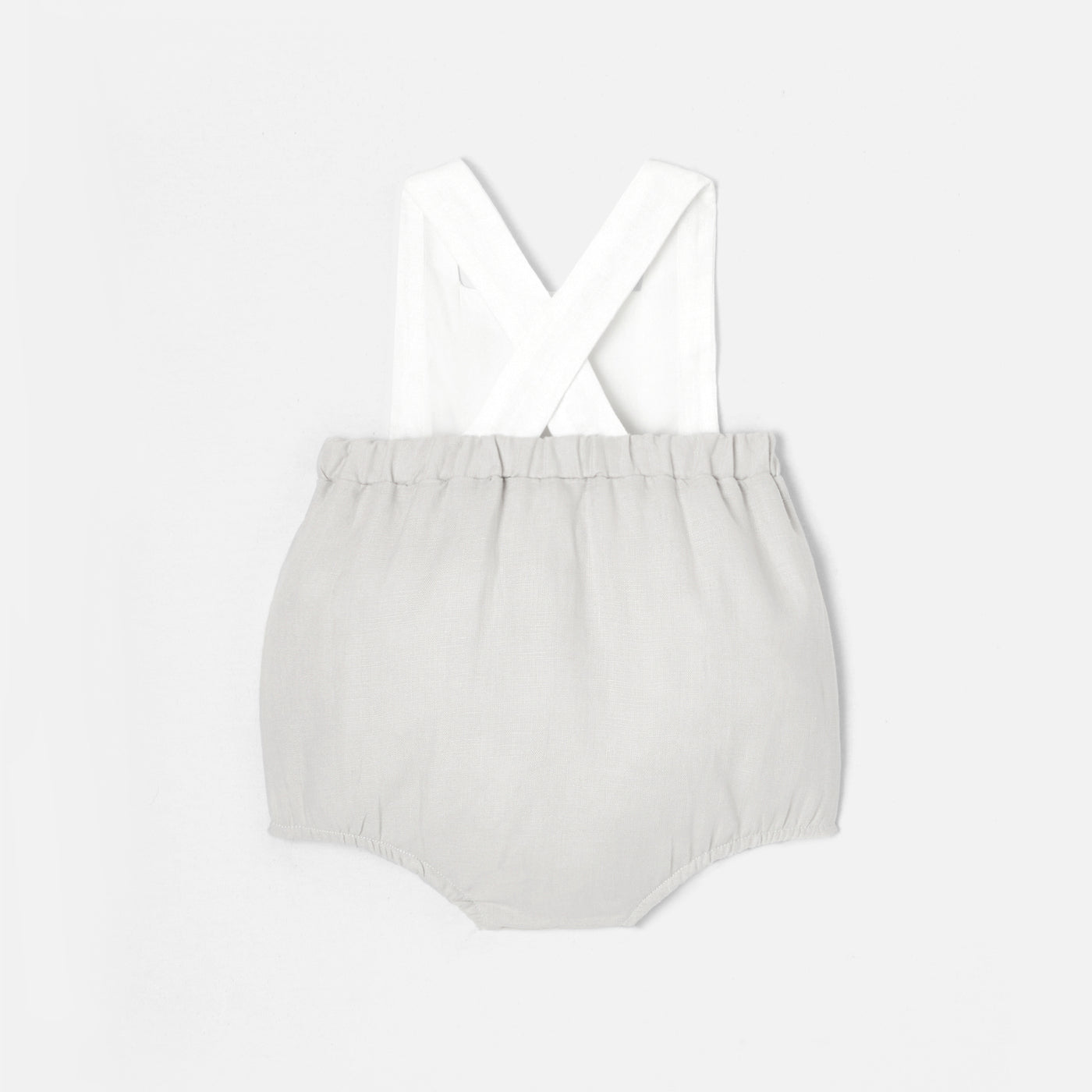 1 QTY / BLANC/GRIS PAP COMBINAISON/ BLOOMER CHATEAU