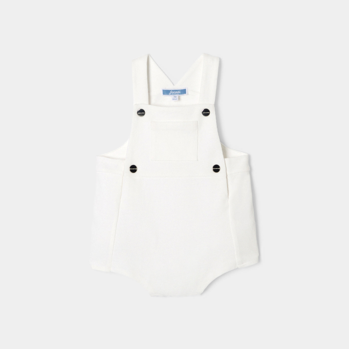 2 QTY / BLANC JACADI PAP COMBINAISON/ BLOOMER CYMBALE