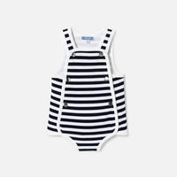 802 QTY / MARINE/BLANC PAP COMBINAISON/ BLOOMER COUSTEAU