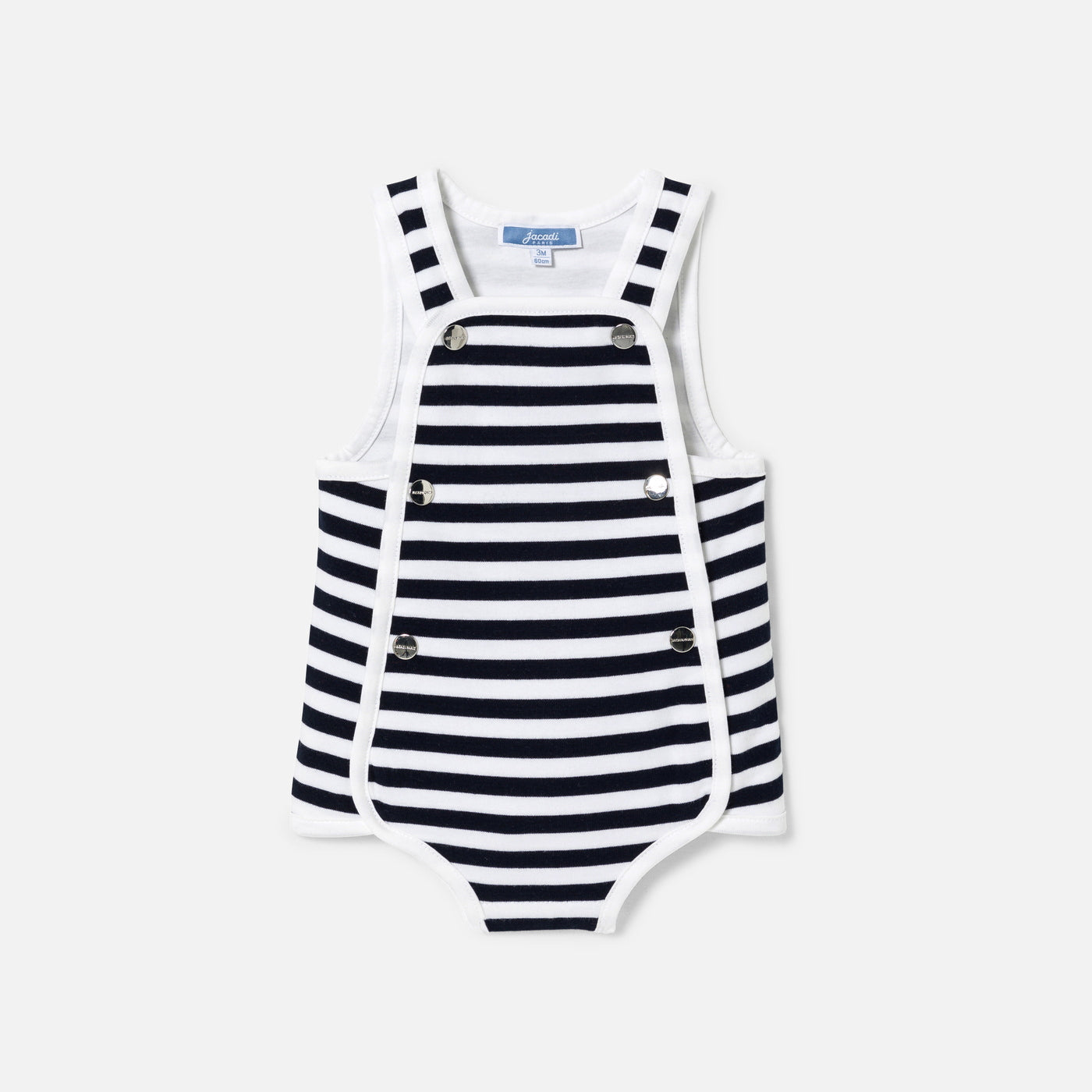 802 QTY / MARINE/BLANC PAP COMBINAISON/ BLOOMER COUSTEAU