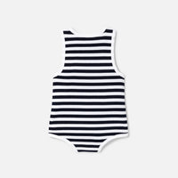 802 QTY / MARINE/BLANC PAP COMBINAISON/ BLOOMER COUSTEAU