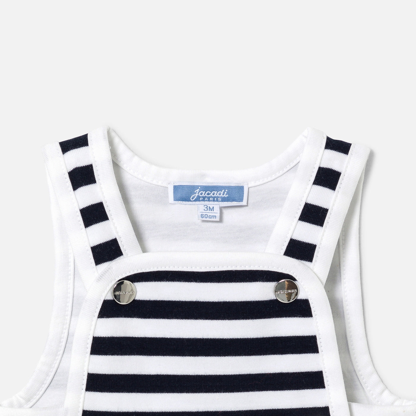 802 QTY / MARINE/BLANC PAP COMBINAISON/ BLOOMER COUSTEAU