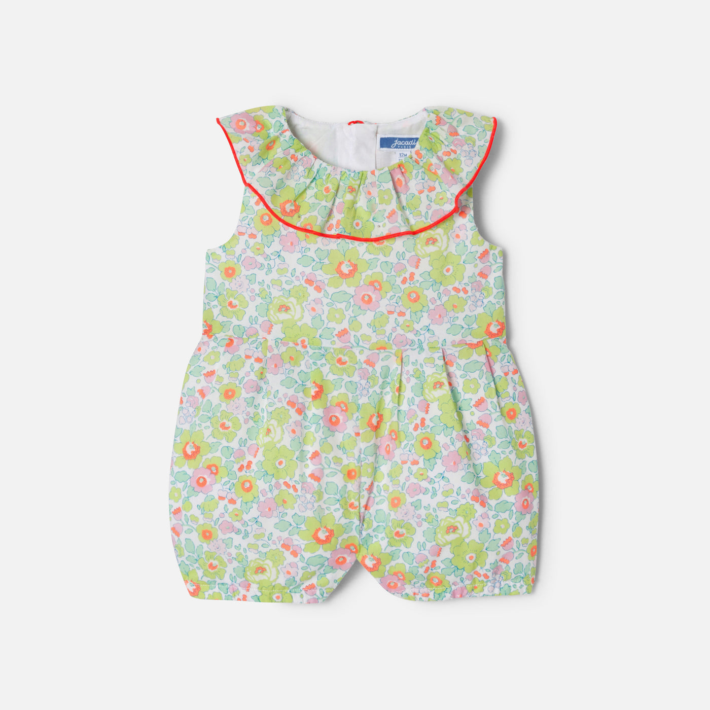 0 QTY / BLANC/MULTICO PAP COMBINAISON/ BLOOMER CALLIGRAMME