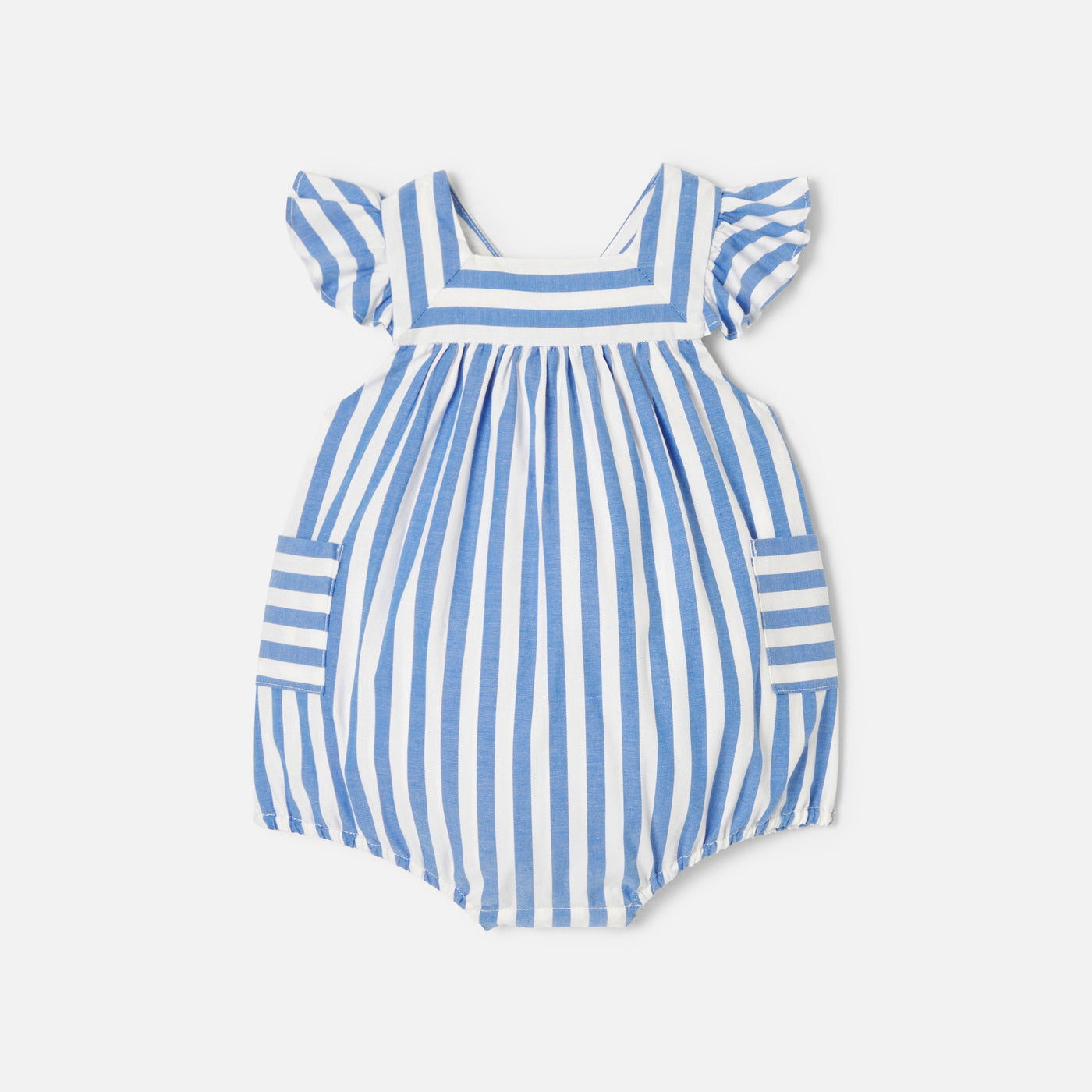 539 QTY / BLEU/BLANC PAP COMBINAISON/ BLOOMER COURTINE