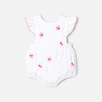 1 QTY / BLANC/MULTICO PAP COMBINAISON/ BLOOMER COQUILLAGE