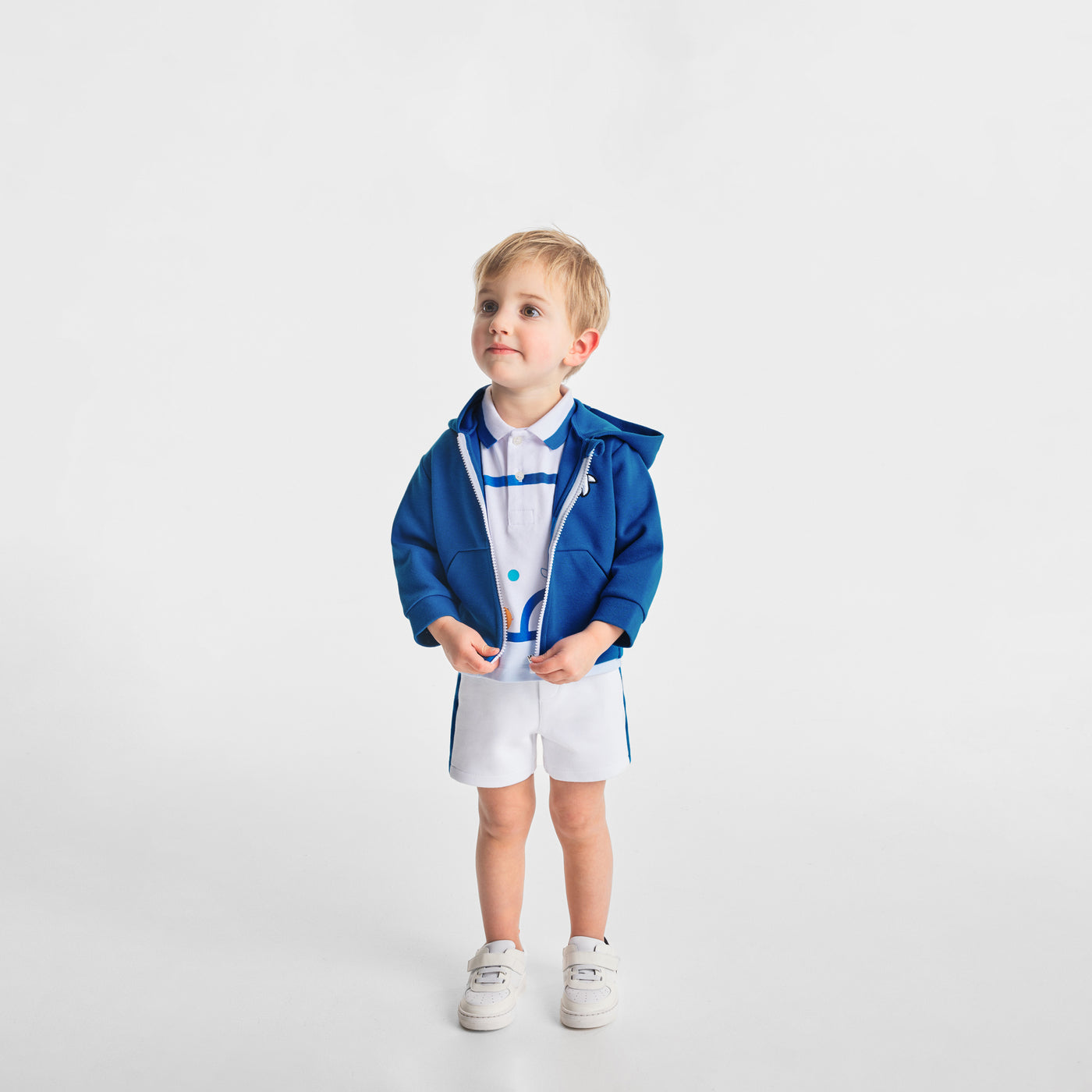 1 QTY / BLANC/BLEU PAP ENSEMBLE CRAMPON
