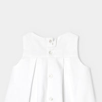 3 QTY / BLANC JACADI PAP ROBE CORAIL