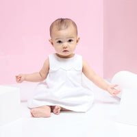 3 QTY / BLANC JACADI PAP ROBE CORAIL