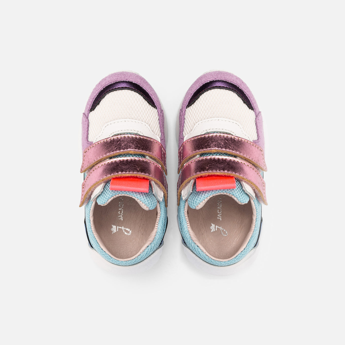 1 QTY / ROSE/MULTICO CHAUSSURES CUIR CLUB BIS BB