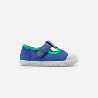 0 QTY / BLEU/VERT CHAUSSURES TOILE MAGIC COL