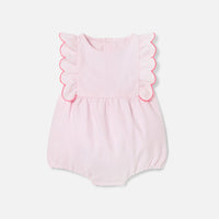 217 QTY / ROSE PALE  PAP COMBINAISON/ BLOOMER CARAMELLE