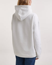 Sweatshirt à capuche oversize Flower - Egret