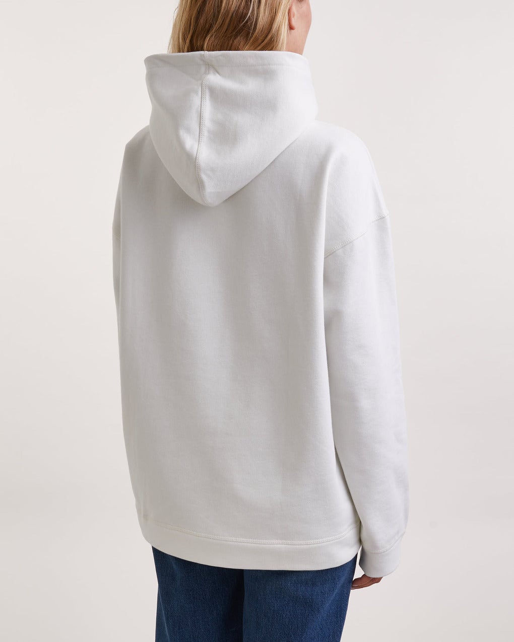 Sweatshirt à capuche oversize Flower - Egret