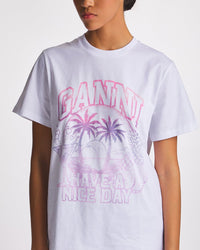 T-shirt Holiday à logo imprimé - Bright White