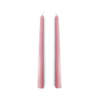 Duo de bougies flambeaux - Rose pâle