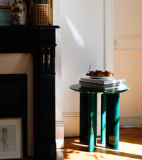 Table d'appoint Carlotta en bois - Vert