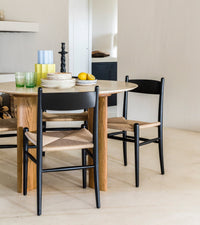 Chaise Carla en bois - Noir
