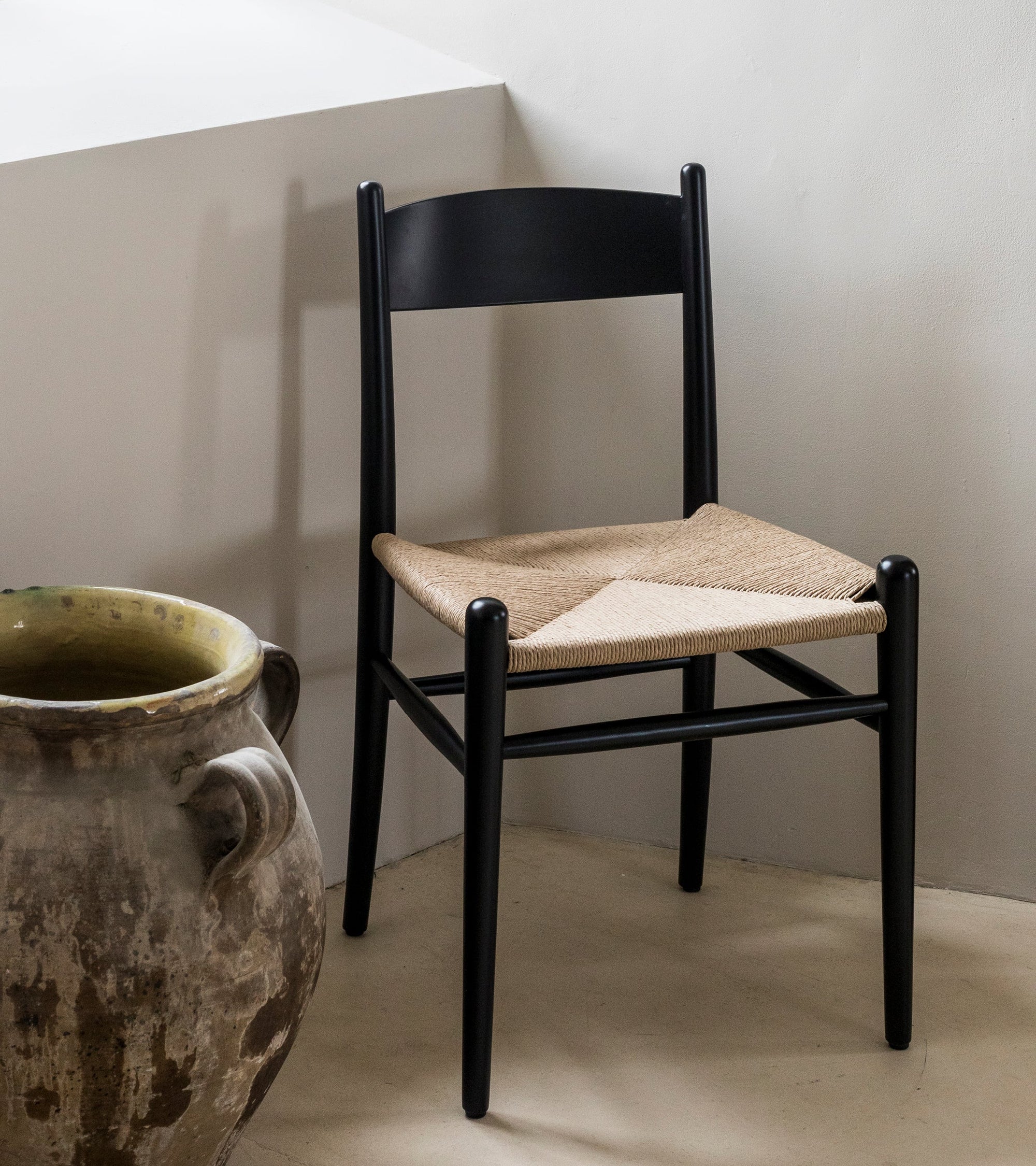 Chaise Carla en bois - Noir