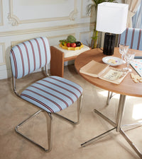 Chaise Classica - Bleu Et Bordeaux