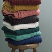 Plaid Copertina en gaze de coton - Vert amande