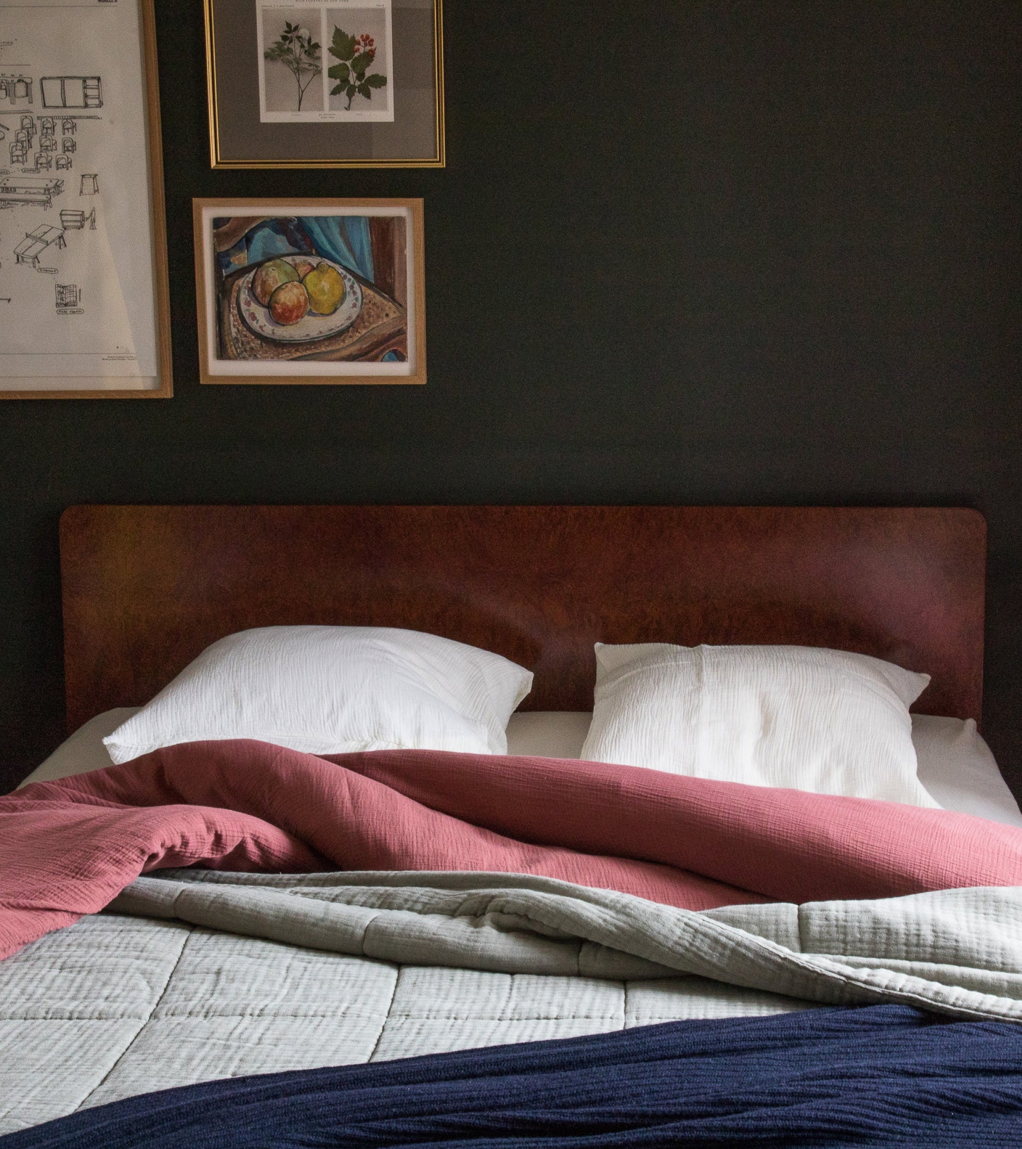 Housse de couette Como en gaze de coton - Brique