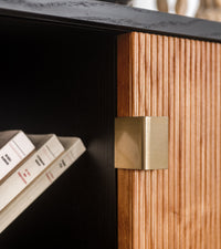Sorella wooden sideboard - Iroko and Black
