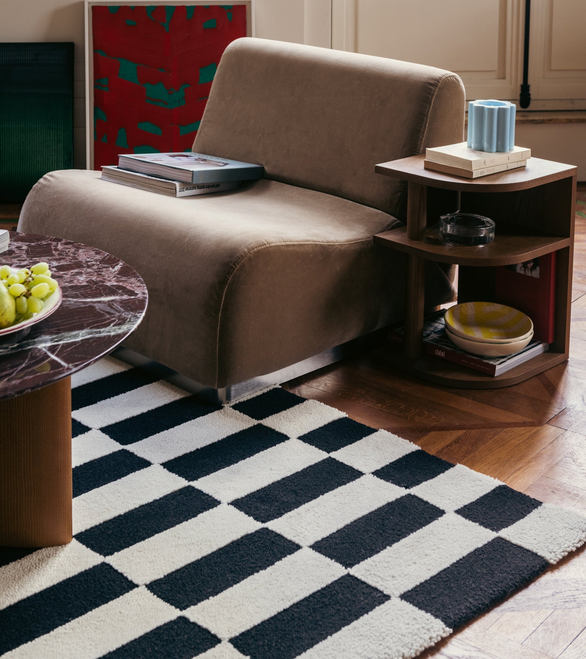 Tapis Firenze 150x200 en laine - Noir