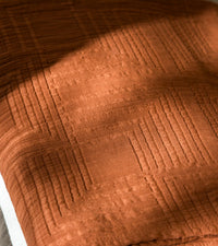 Plaid Concerto en gaze de coton - Marron