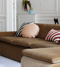 Bomboloni satin cushion - Nude