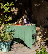 Nappe Tavola en lin - Vert