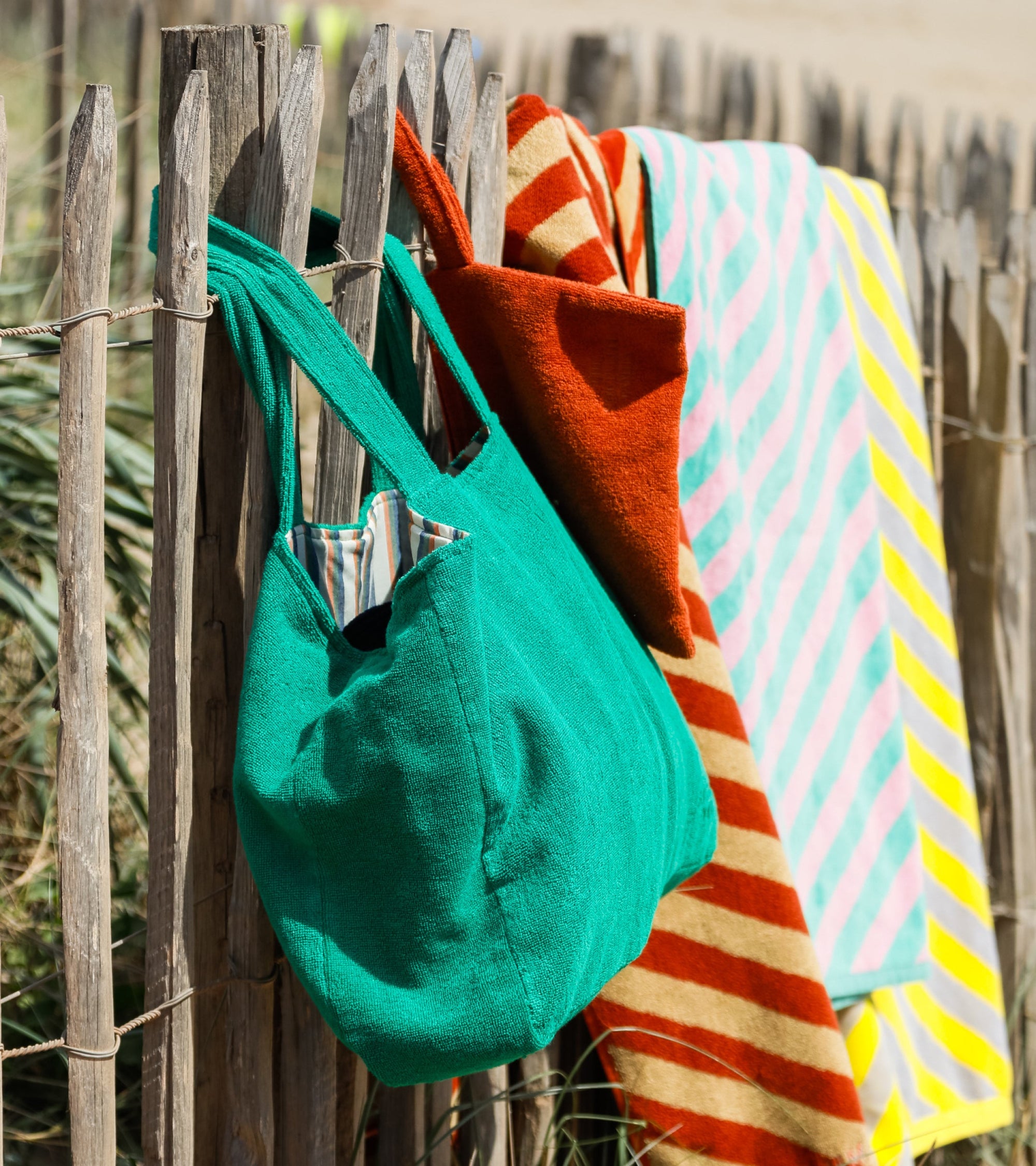 Sac de plage Maremma en éponge - Vert
