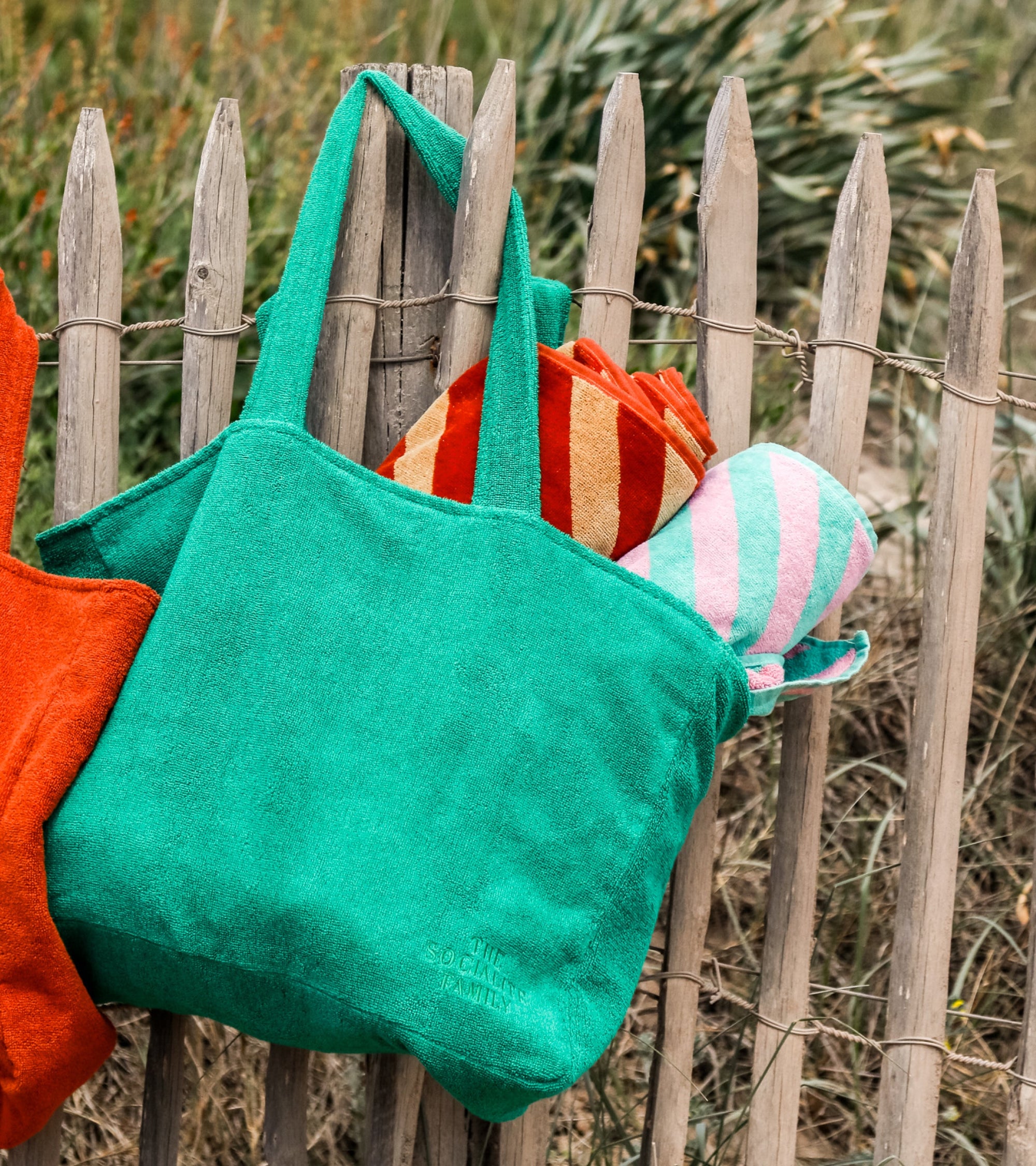 Sac de plage Maremma en éponge - Vert