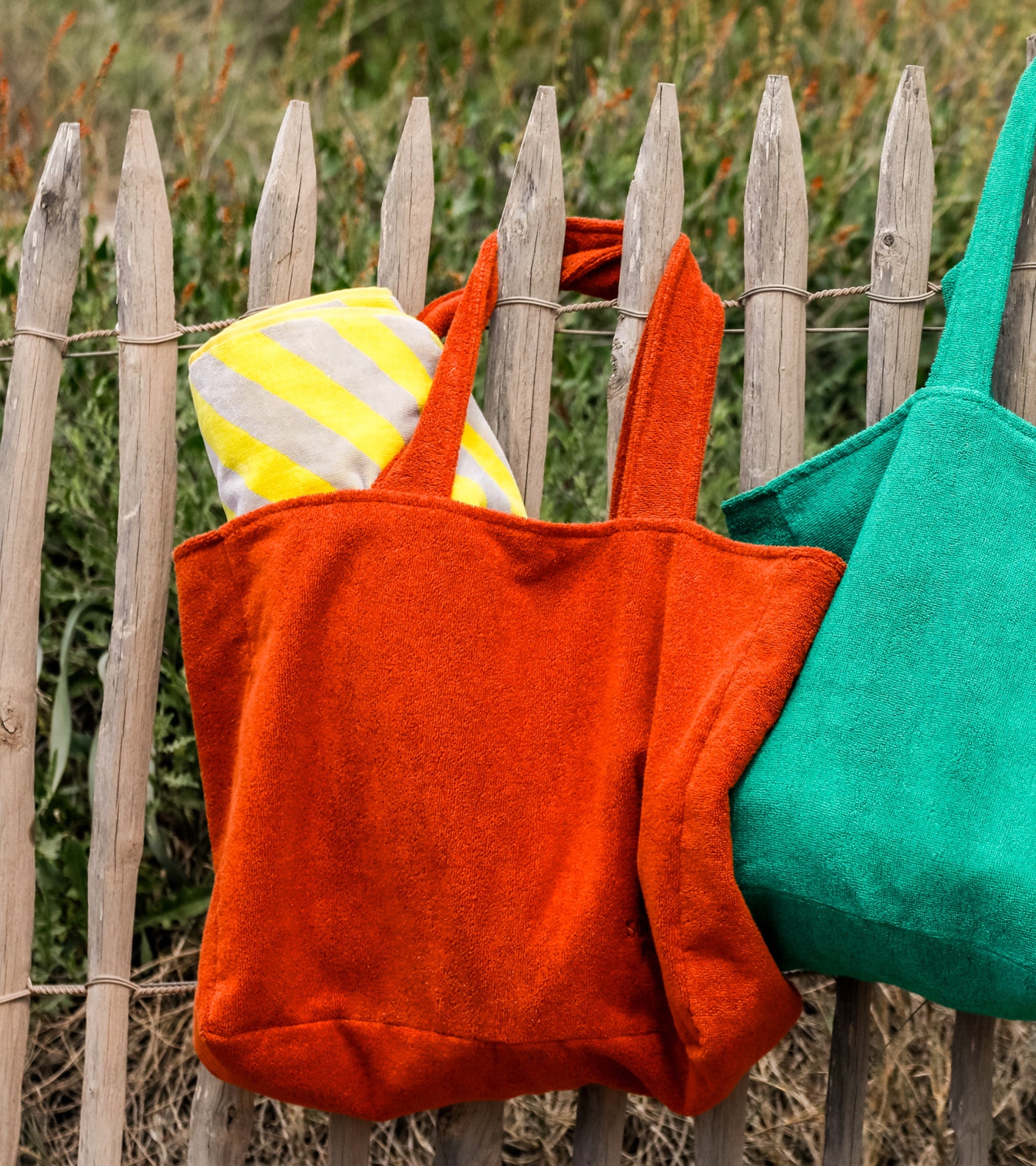 Sac de plage Maremma en éponge - Brique