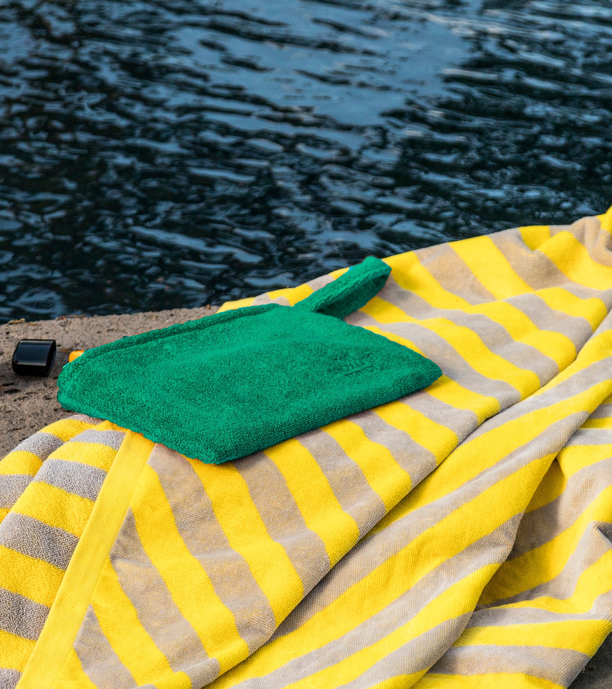 Trousse de plage Maremma en éponge - Vert