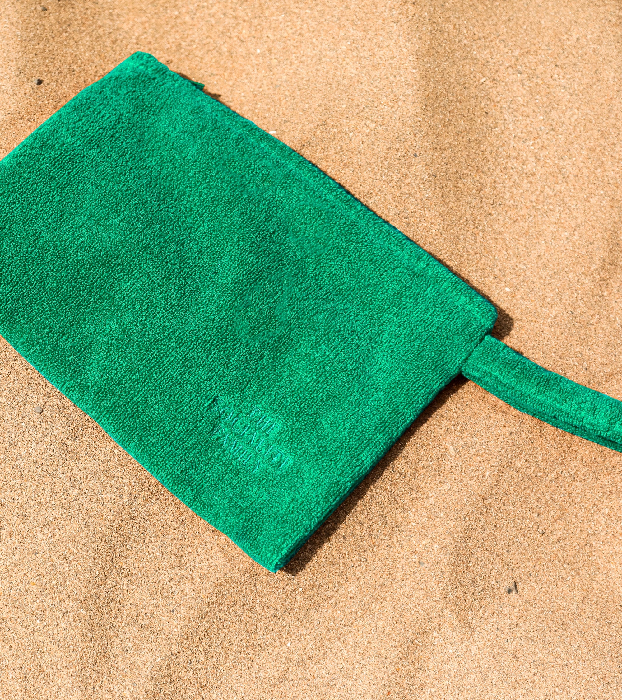 Trousse de plage Maremma en éponge - Vert