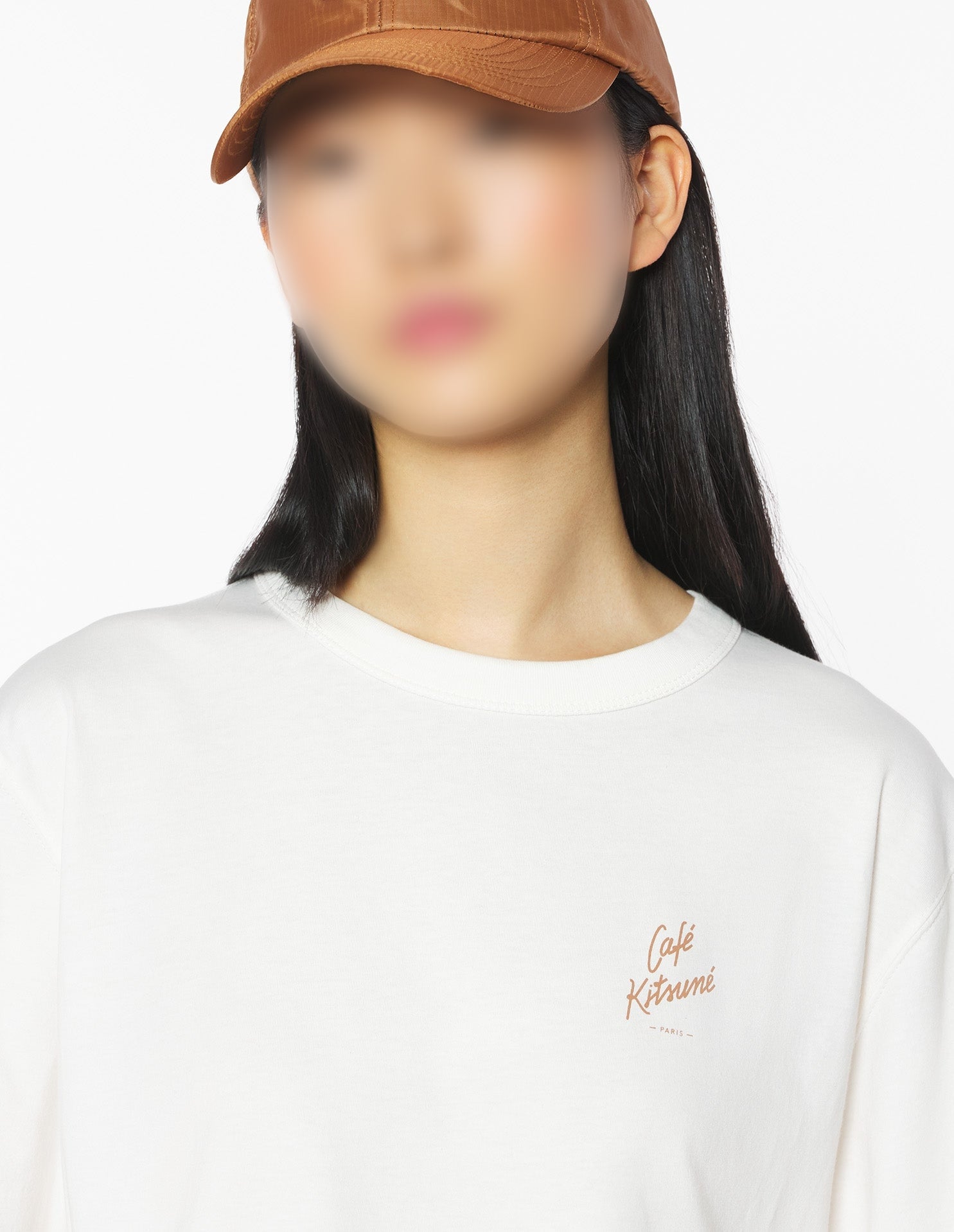 Barista Fox print short-sleeved T-shirt - Tapioca