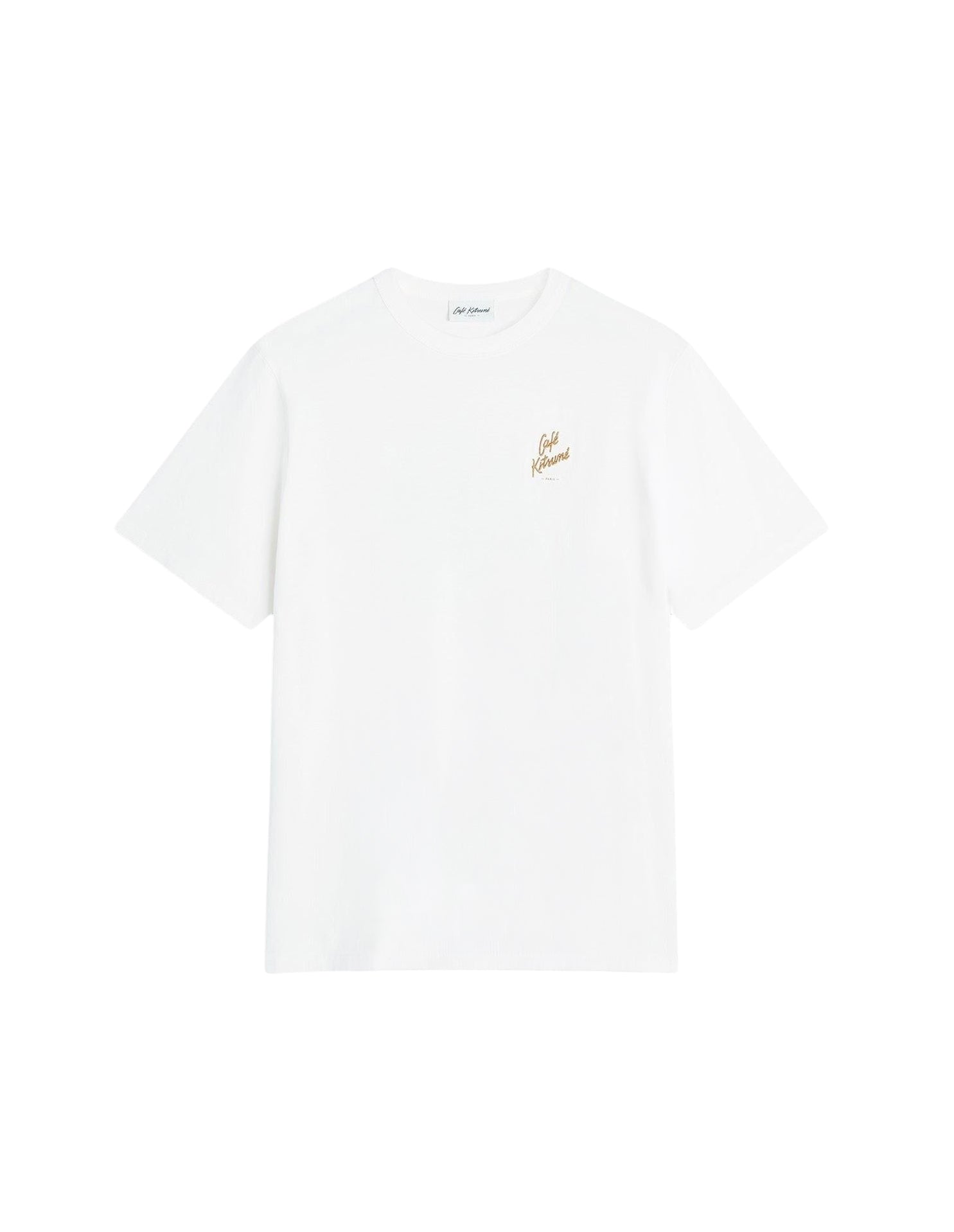 Barista Fox print short-sleeved T-shirt - Tapioca