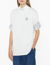 Cappuccino short-sleeved T-shirt - Tapioca