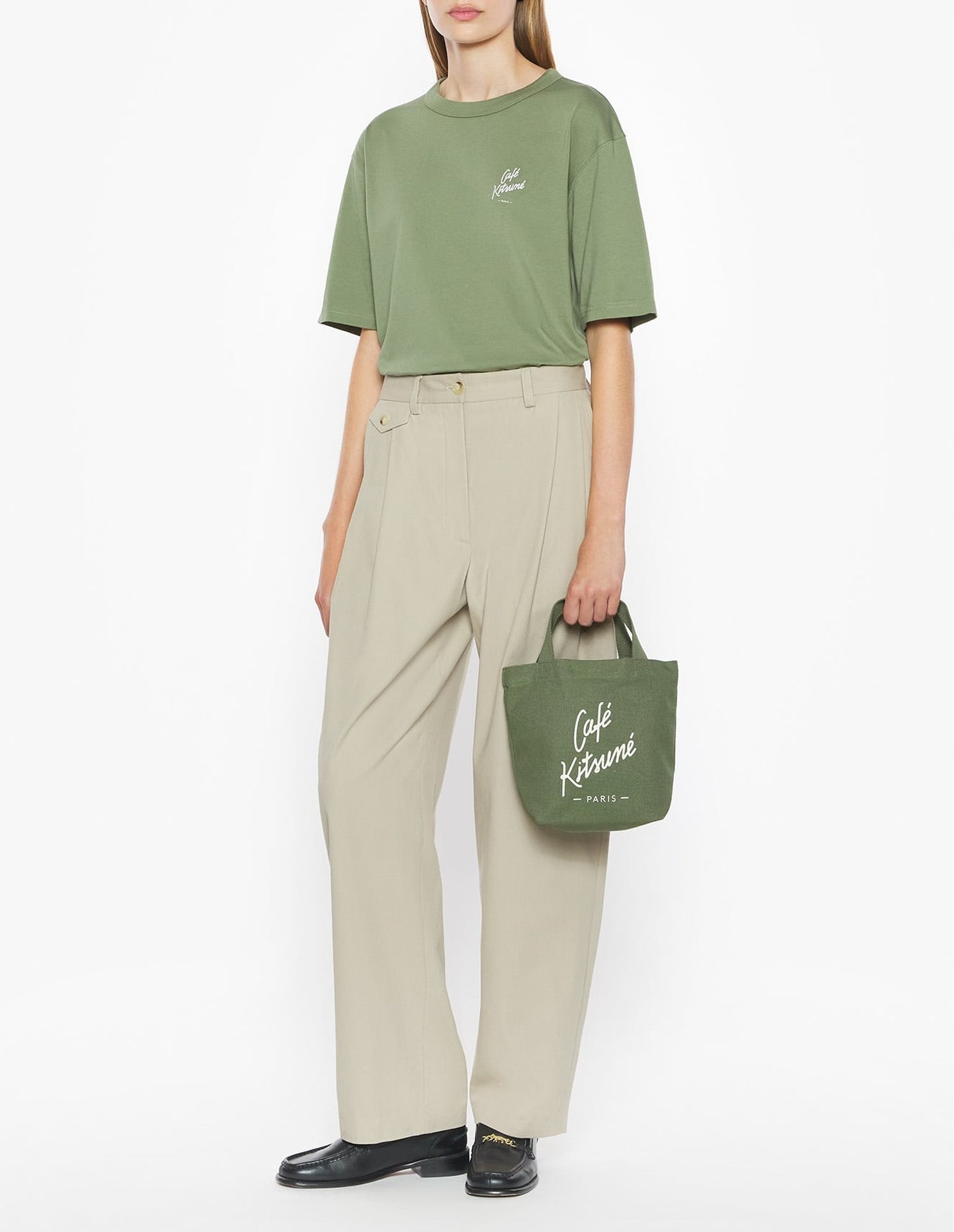 Café Kitsuné short-sleeved T-shirt - Bay Leaf