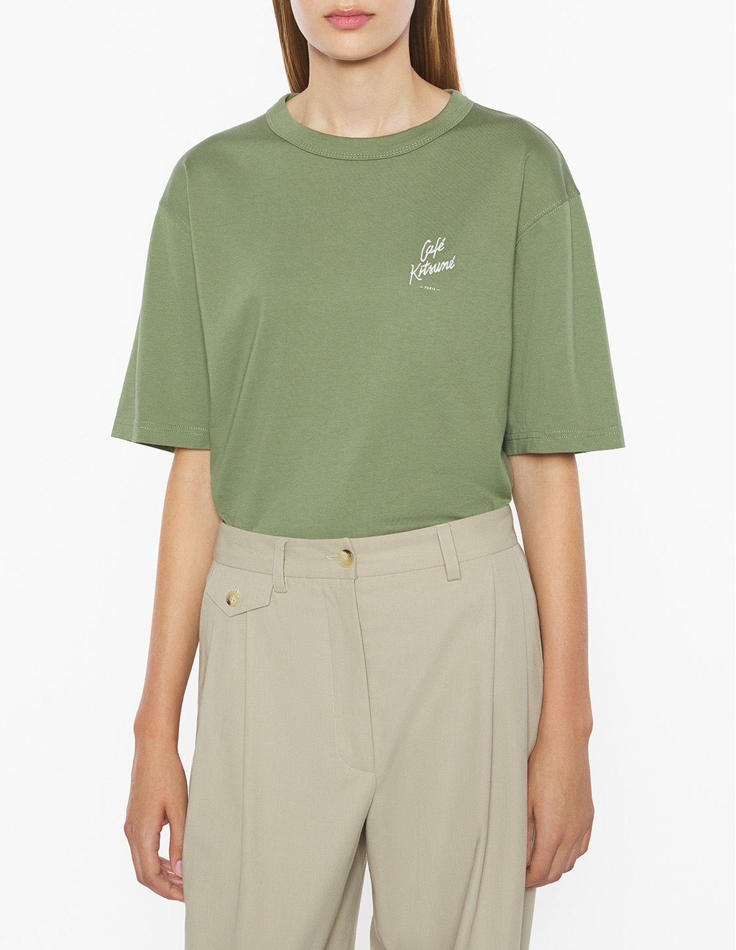 Café Kitsuné short-sleeved T-shirt - Bay Leaf