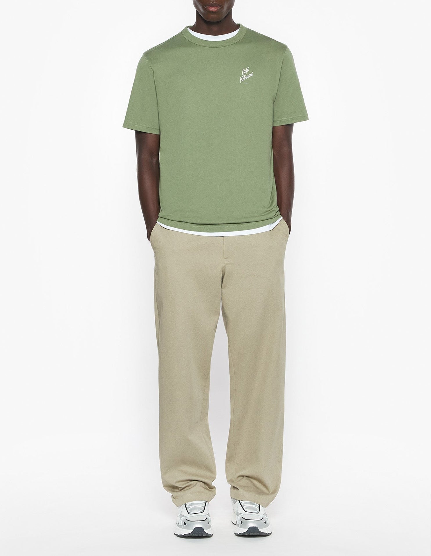 Café Kitsuné short-sleeved T-shirt - Bay Leaf