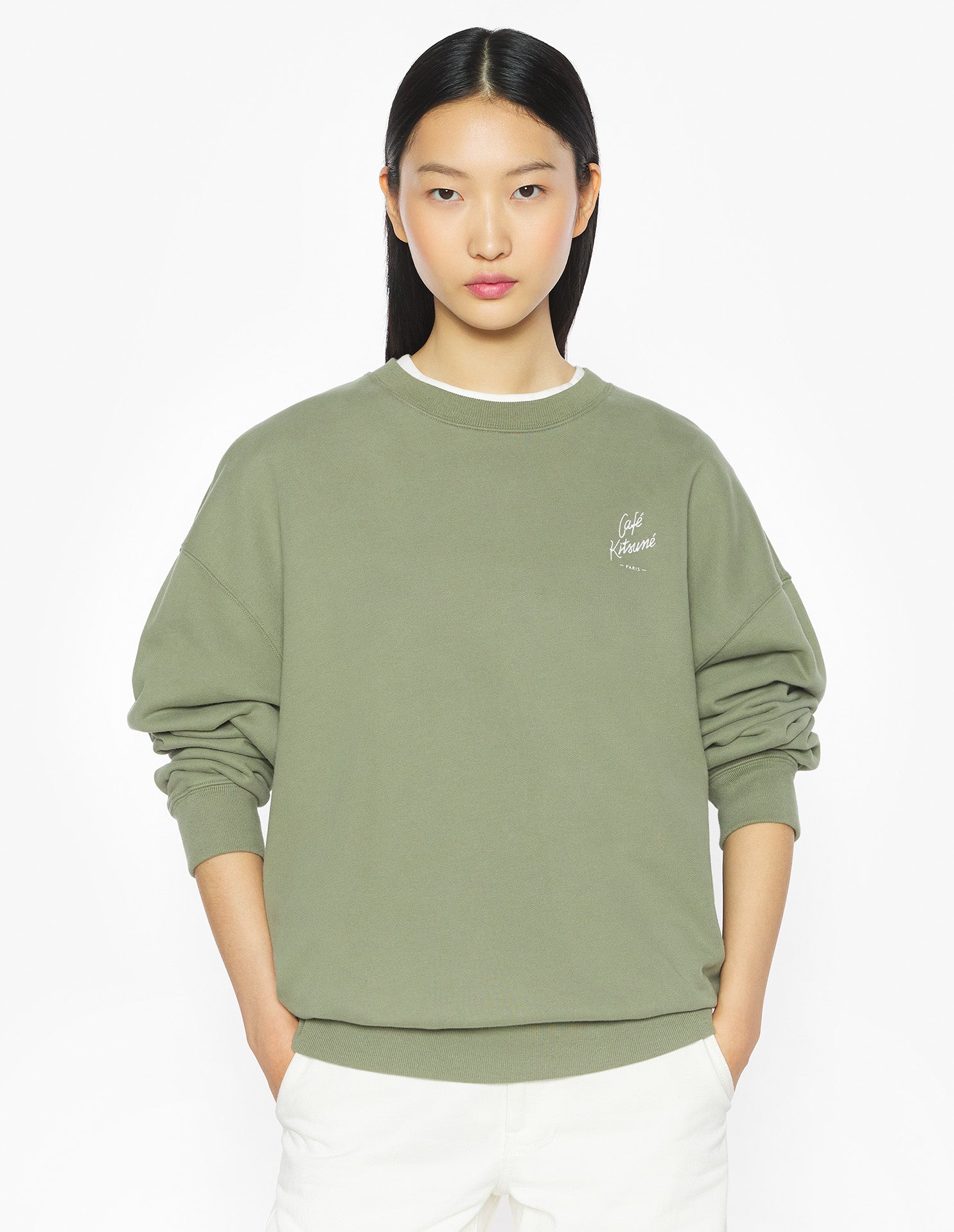 Café Kitsuné Relax Sweatshirt - Bay Leaf