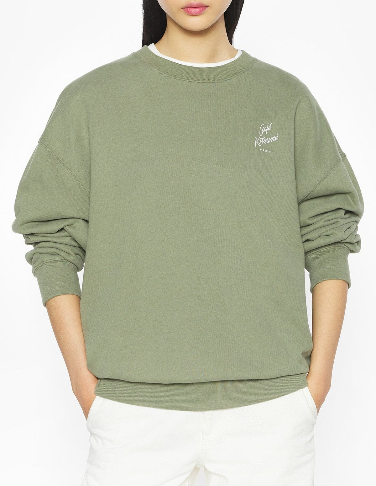 Pull à col rond Café Kitsuné - Bay Leaf