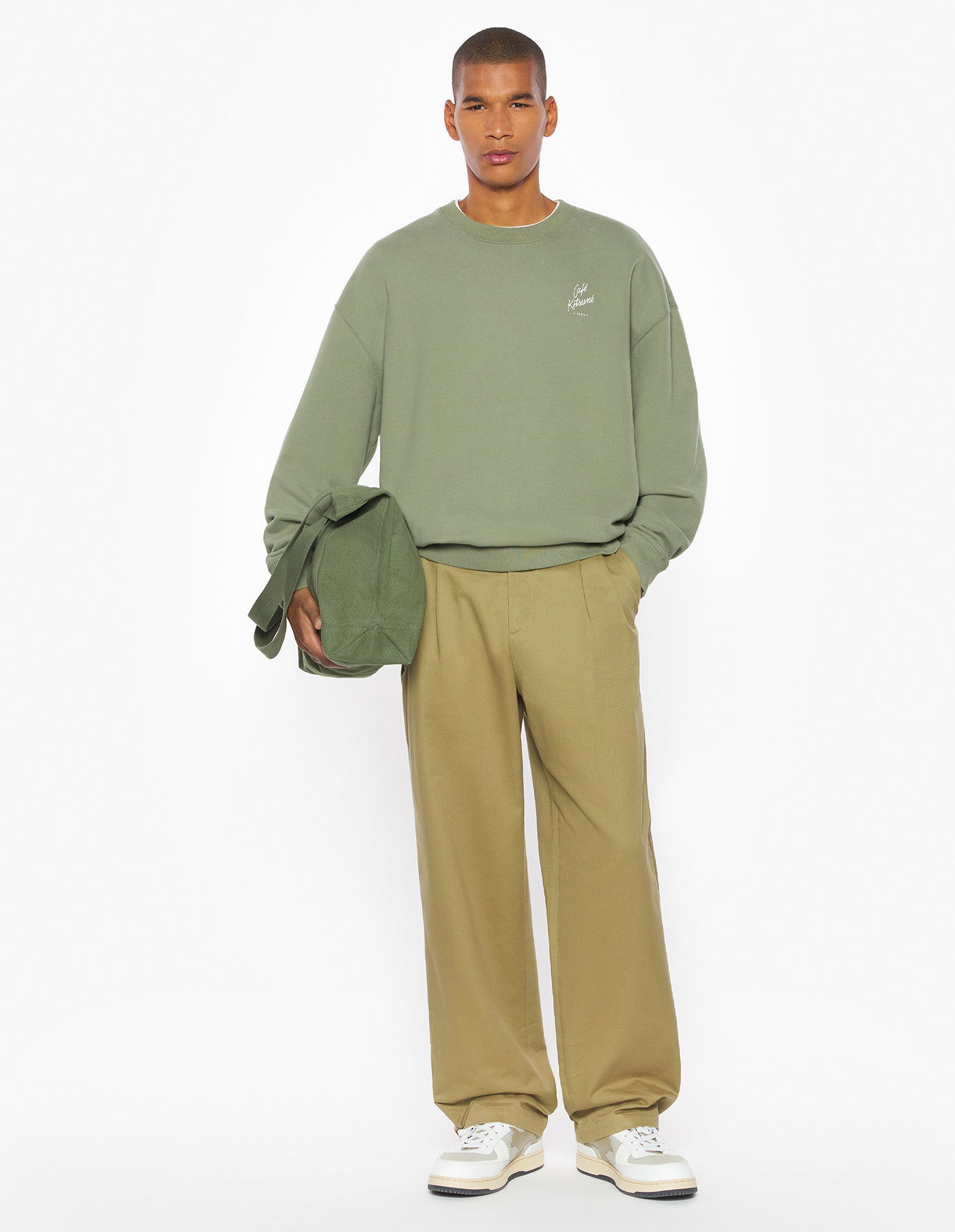 Café Kitsuné Relax Sweatshirt - Bay Leaf