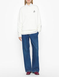 Café Kitsuné embroidered sweatshirt - Tapioca